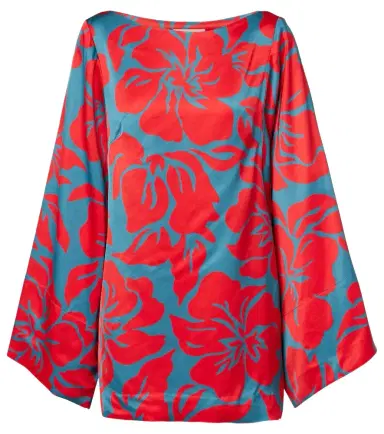 Dries Van Noten Charli printed satin top | Thumbnail 1