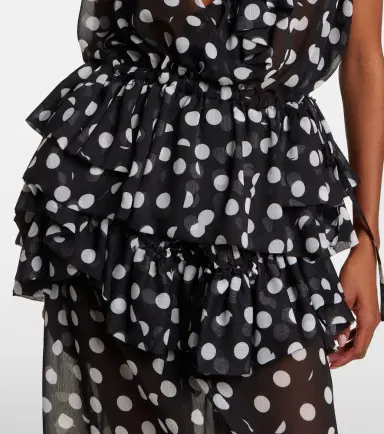 Dries Van Noten Polka-dot ruffled top | Thumbnail 5