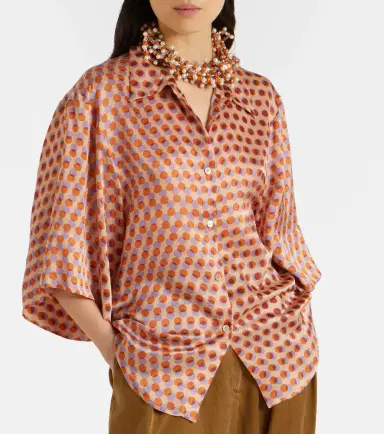 Dries Van Noten Polka-dot silk shirt | Thumbnail 3