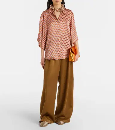 Dries Van Noten Polka-dot silk shirt | Thumbnail 4