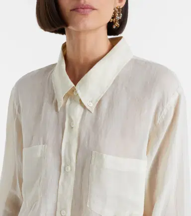 Dries Van Noten Oversized ramie shirt | Thumbnail 2 Dries Van Noten Oversized ramie shirt | Thumbnail 2