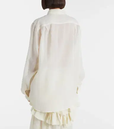 Dries Van Noten Oversized ramie shirt | Thumbnail 5 Dries Van Noten Oversized ramie shirt | Thumbnail 5