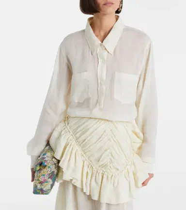 Dries Van Noten Oversized ramie shirt | Thumbnail 7 Dries Van Noten Oversized ramie shirt | Thumbnail 7