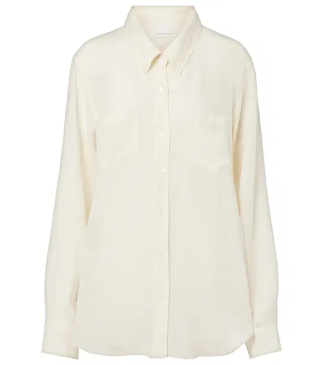 Dries Van Noten Oversized ramie shirt