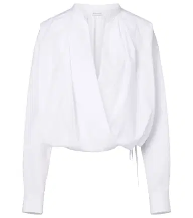 Dries Van Noten Draped cotton blouse | Thumbnail 1