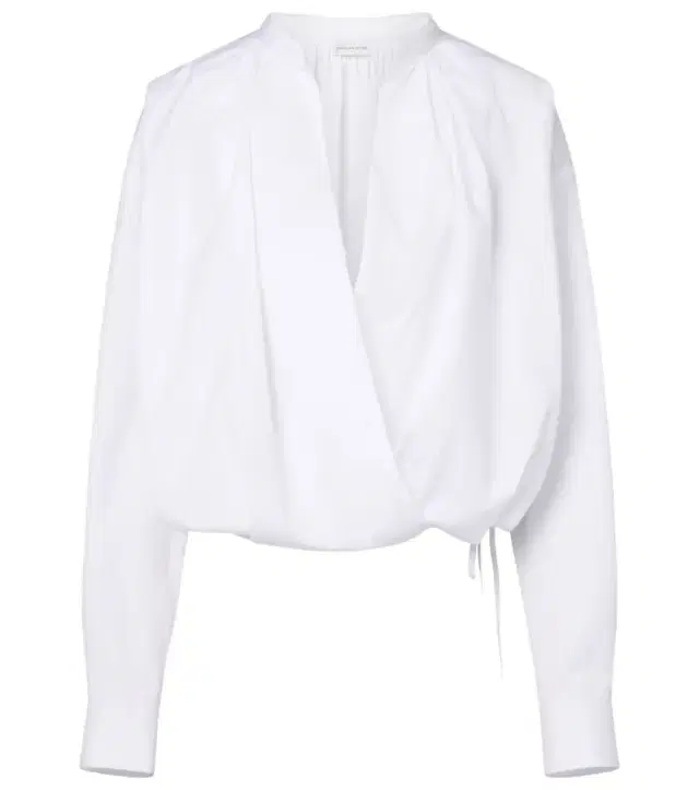 Dries Van Noten Draped cotton blouse