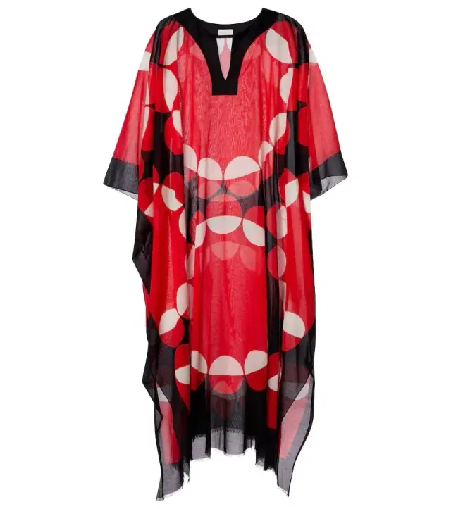 Dries Van Noten Printed cotton kaftan