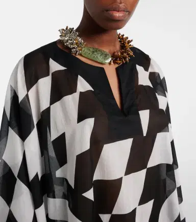 Dries Van Noten Printed cotton kaftan | Thumbnail 4