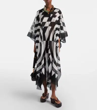 Dries Van Noten Printed cotton kaftan | Thumbnail 5