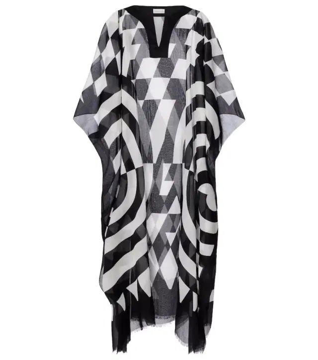 Dries Van Noten Printed cotton kaftan