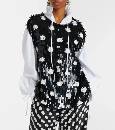 Dries Van Noten Cuzco sequined silk top | Thumbnail 3