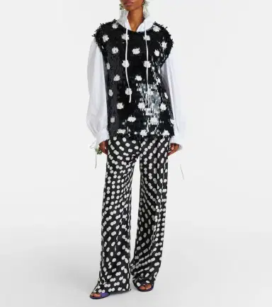 Dries Van Noten Cuzco sequined silk top | Thumbnail 4