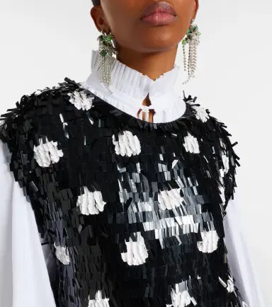 Dries Van Noten Cuzco sequined silk top | Thumbnail 6