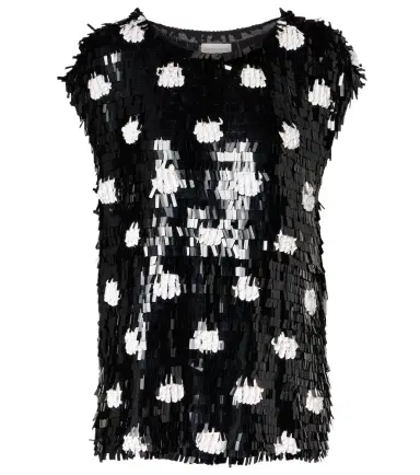 Dries Van Noten Cuzco sequined silk top | Thumbnail 1