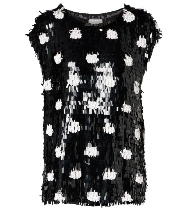 Dries Van Noten Cuzco sequined silk top