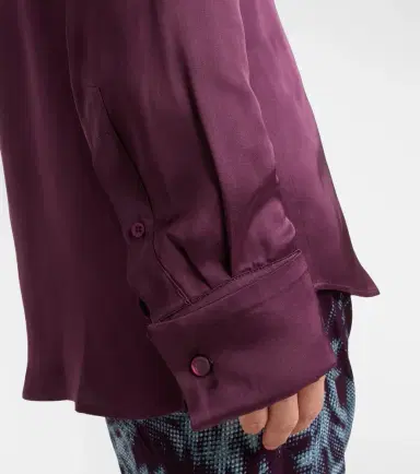 Dries Van Noten Celindra satin shirt | Thumbnail 4 Dries Van Noten Celindra satin shirt | Thumbnail 4