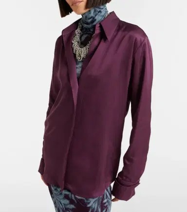 Dries Van Noten Celindra satin shirt | Thumbnail 5 Dries Van Noten Celindra satin shirt | Thumbnail 5