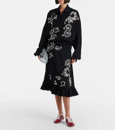 Dries Van Noten Oversized embellished shirt | Thumbnail 6 Dries Van Noten Oversized embellished shirt | Thumbnail 6