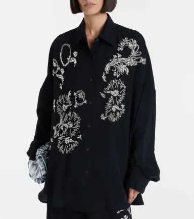 Dries Van Noten Oversized embellished shirt | Thumbnail 8 Dries Van Noten Oversized embellished shirt | Thumbnail 8