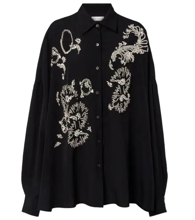 Dries Van Noten Oversized embellished shirt