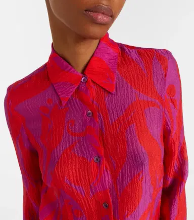 Dries Van Noten Cloudy printed silk shirt | Thumbnail 3 Dries Van Noten Cloudy printed silk shirt | Thumbnail 3