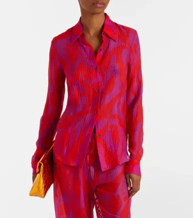 Dries Van Noten Cloudy printed silk shirt | Thumbnail 5 Dries Van Noten Cloudy printed silk shirt | Thumbnail 5