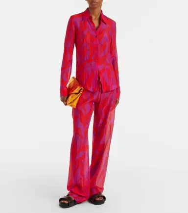 Dries Van Noten Cloudy printed silk shirt | Thumbnail 6 Dries Van Noten Cloudy printed silk shirt | Thumbnail 6