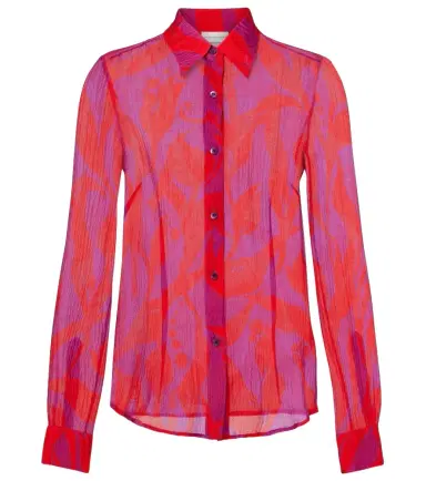 Dries Van Noten Cloudy printed silk shirt | Thumbnail 1 Dries Van Noten Cloudy printed silk shirt | Thumbnail 1