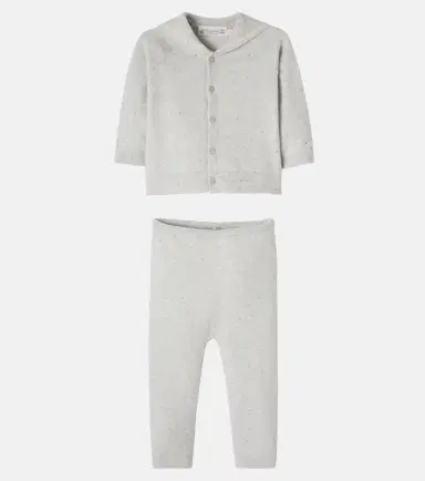 Bonpoint Baby Laslo cotton cardigan and pants set | Thumbnail 4