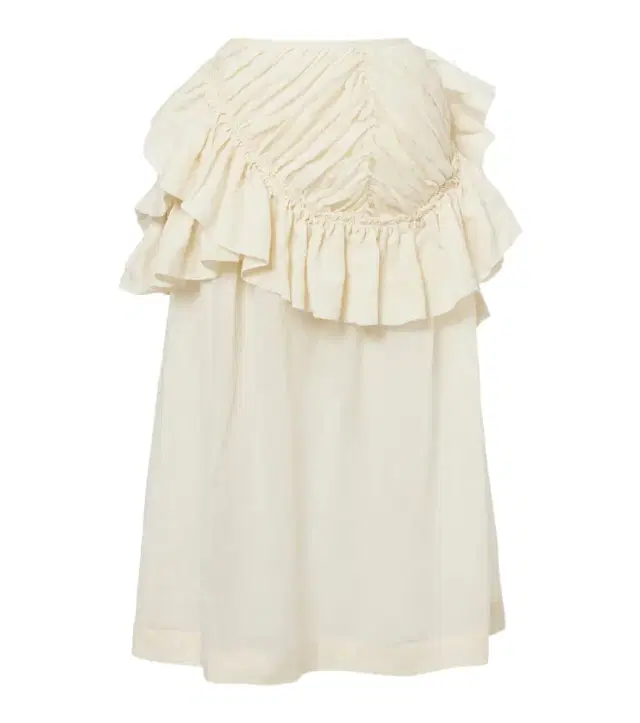 Dries Van Noten Ruffled ramie midi skirt
