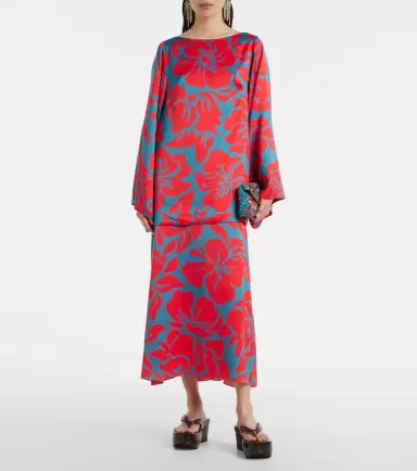 Dries Van Noten Floral pencil skirt | Thumbnail 2