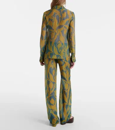 Dries Van Noten Pachas printed silk straight pants | Thumbnail 4