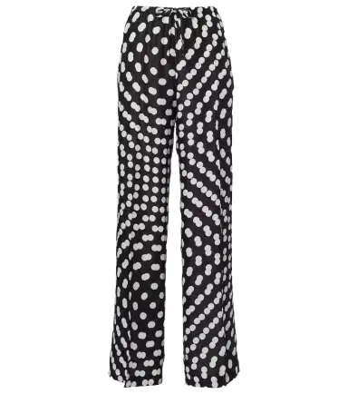 Dries Van Noten Polka-dot silk wide-leg pants | Thumbnail 1