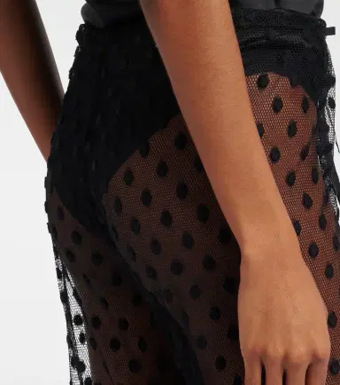 Dries Van Noten Polka-dot mesh slim pants | Thumbnail 2