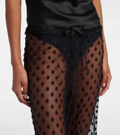 Dries Van Noten Polka-dot mesh slim pants | Thumbnail 5