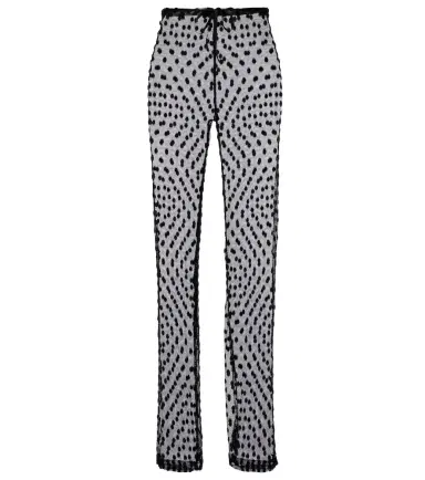 Dries Van Noten Polka-dot mesh slim pants | Thumbnail 1