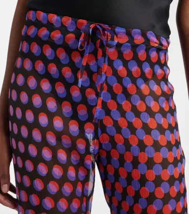 Dries Van Noten Polka-dot silk straight pants | Thumbnail 6
