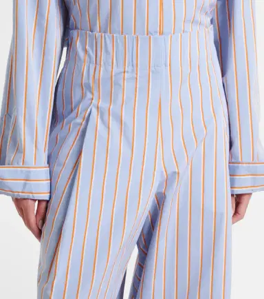 Dries Van Noten Striped cotton wide-leg pants | Thumbnail 4 Dries Van Noten Striped cotton wide-leg pants | Thumbnail 4