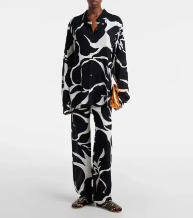 Dries Van Noten Floral straight pants | Thumbnail 4