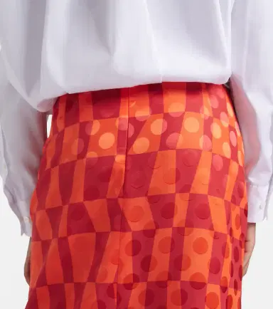 Dries Van Noten Satin jacquard midi skirt | Thumbnail 6 Dries Van Noten Satin jacquard midi skirt | Thumbnail 6