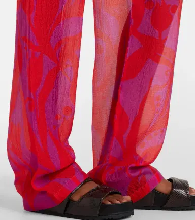 Dries Van Noten Pachas silk straight pants | Thumbnail 3