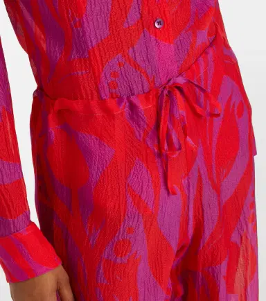 Dries Van Noten Pachas silk straight pants | Thumbnail 6