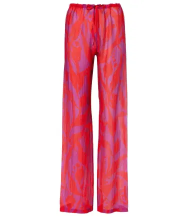 Dries Van Noten Pachas silk straight pants | Thumbnail 1