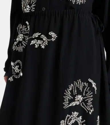 Dries Van Noten Embellished ruffled midi skirt | Thumbnail 5