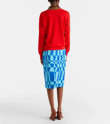 Dries Van Noten Printed pencil skirt | Thumbnail 2