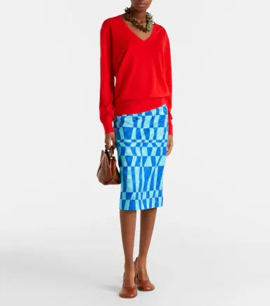 Dries Van Noten Printed pencil skirt | Thumbnail 6