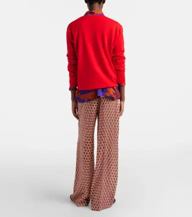 Dries Van Noten Polka-dot silk wide-leg pants | Thumbnail 2