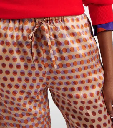 Dries Van Noten Polka-dot silk wide-leg pants | Thumbnail 4