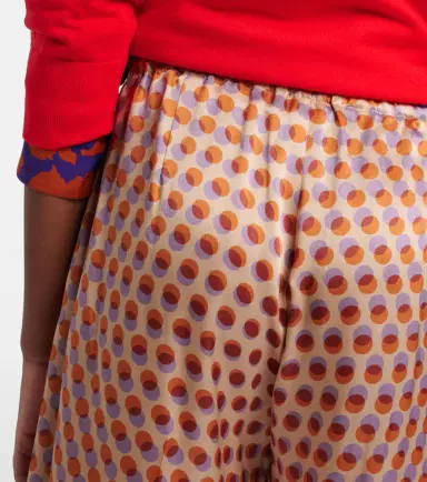 Dries Van Noten Polka-dot silk wide-leg pants | Thumbnail 5