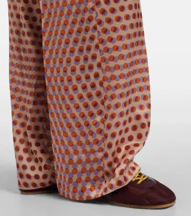 Dries Van Noten Polka-dot silk wide-leg pants | Thumbnail 6